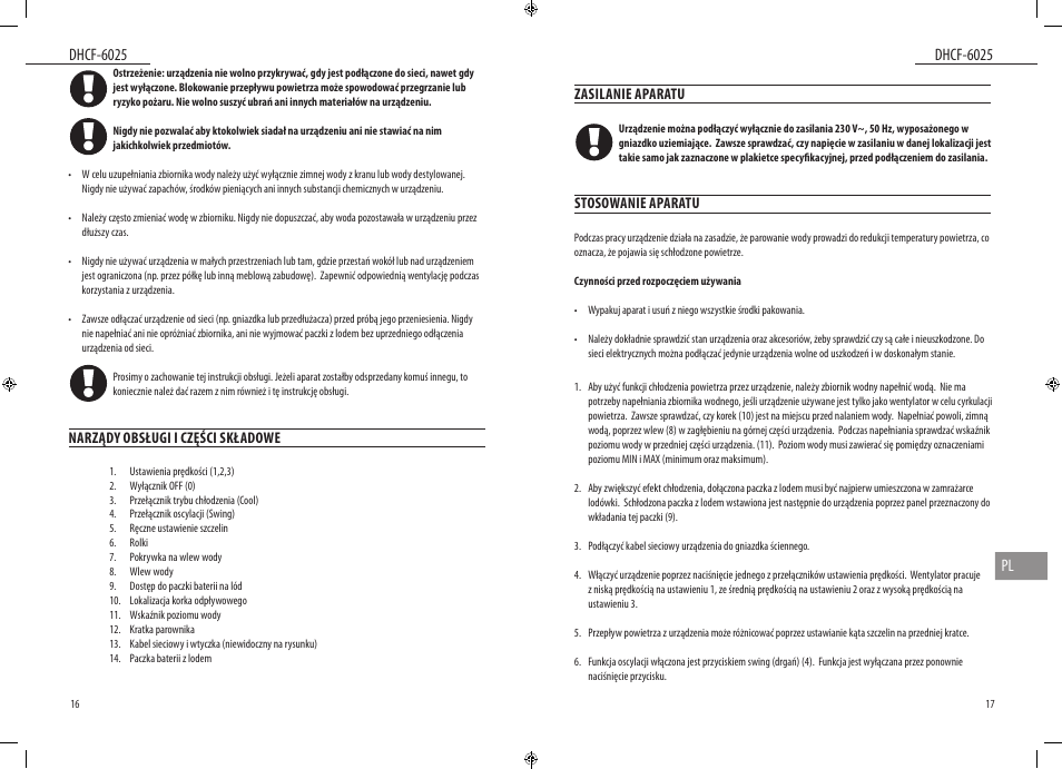 Dyras DHCF-6025 User Manual | Page 9 / 23