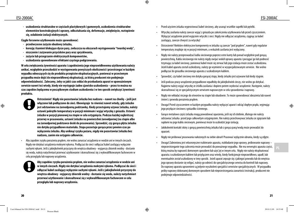 Esi-2000ac | Dyras ESI-2000AC User Manual | Page 11 / 39