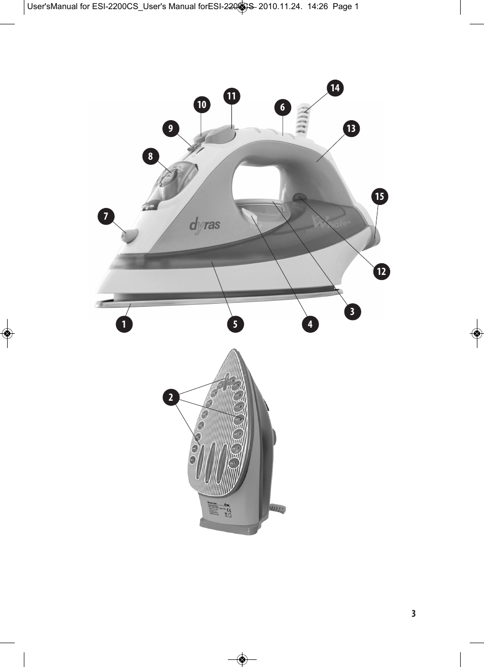 Dyras ESI-2200CS User Manual | 39 pages