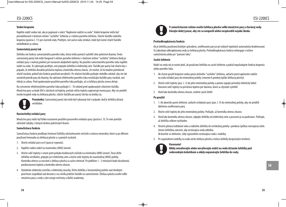 Esi-2200cs | Dyras ESI-2200CS User Manual | Page 28 / 39