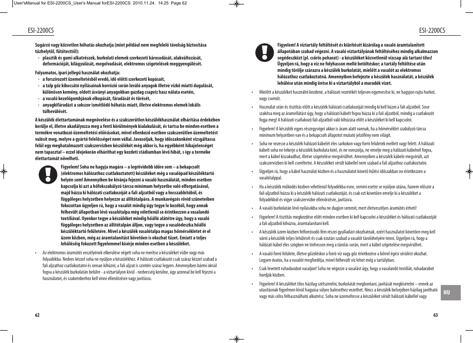 Esi-2200cs | Dyras ESI-2200CS User Manual | Page 32 / 39