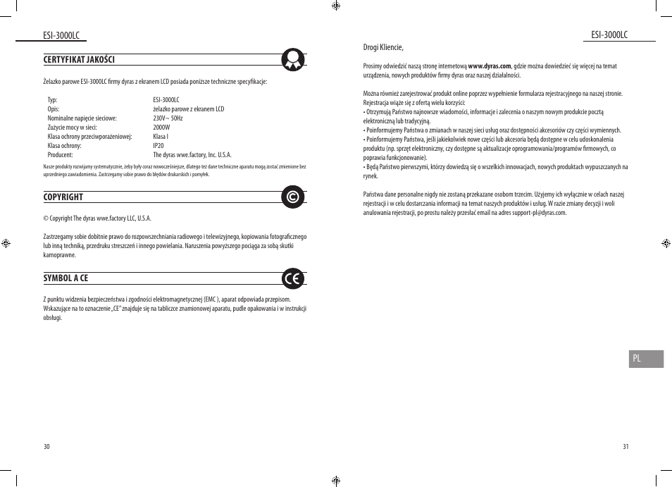 Dyras ESI-3000LC User Manual | Page 16 / 37