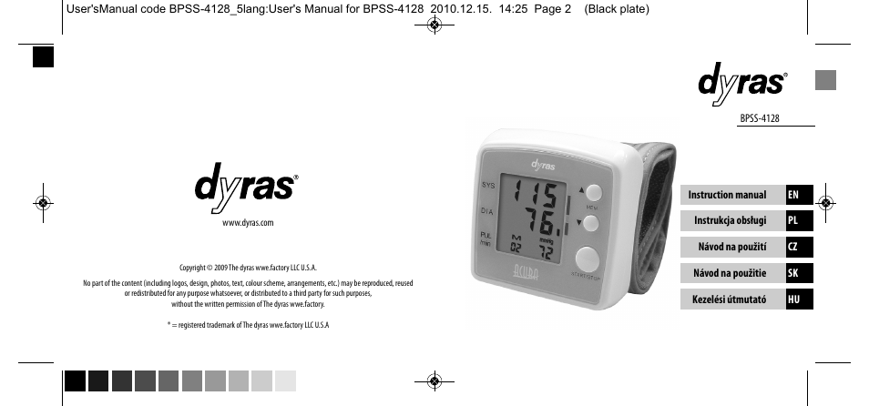 Dyras BPSS-4128 User Manual | Page 2 / 47