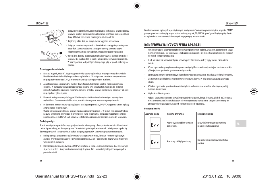 Konserwacja i czyszczenia aparatu | Dyras BPSS-4129 User Manual | Page 12 / 31