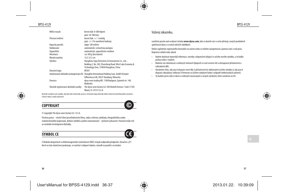 Dyras BPSS-4129 User Manual | Page 19 / 31