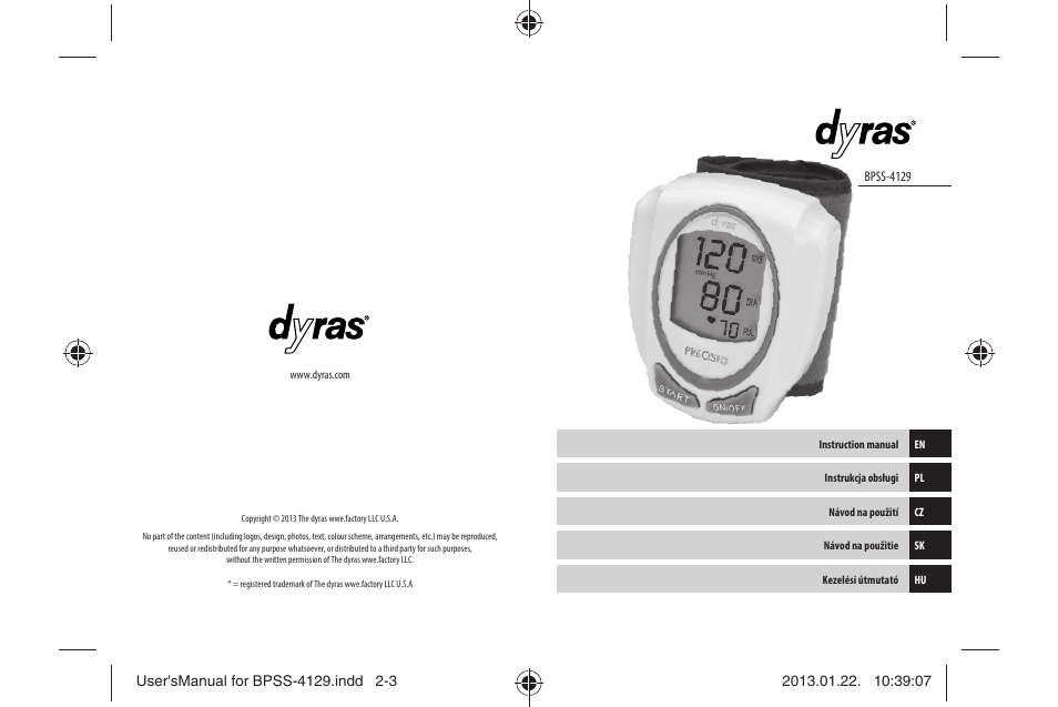 Dyras BPSS-4129 User Manual | Page 2 / 31