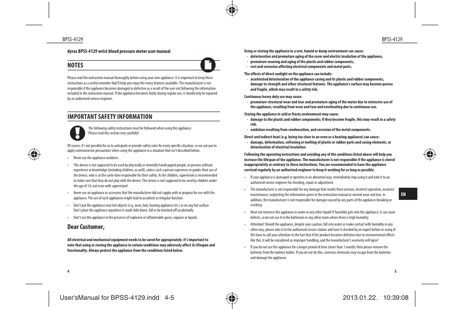 Dyras BPSS-4129 User Manual | Page 3 / 31