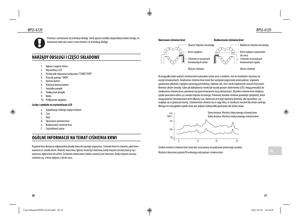 Narządy obsługi i części składowe, Ogólne informacje na temat ciśnienia krwi | Dyras BPSS-6129 User Manual | Page 11 / 33