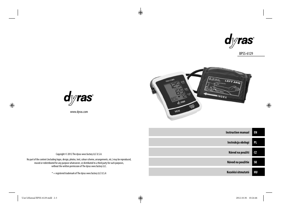 Dyras BPSS-6129 User Manual | Page 2 / 33