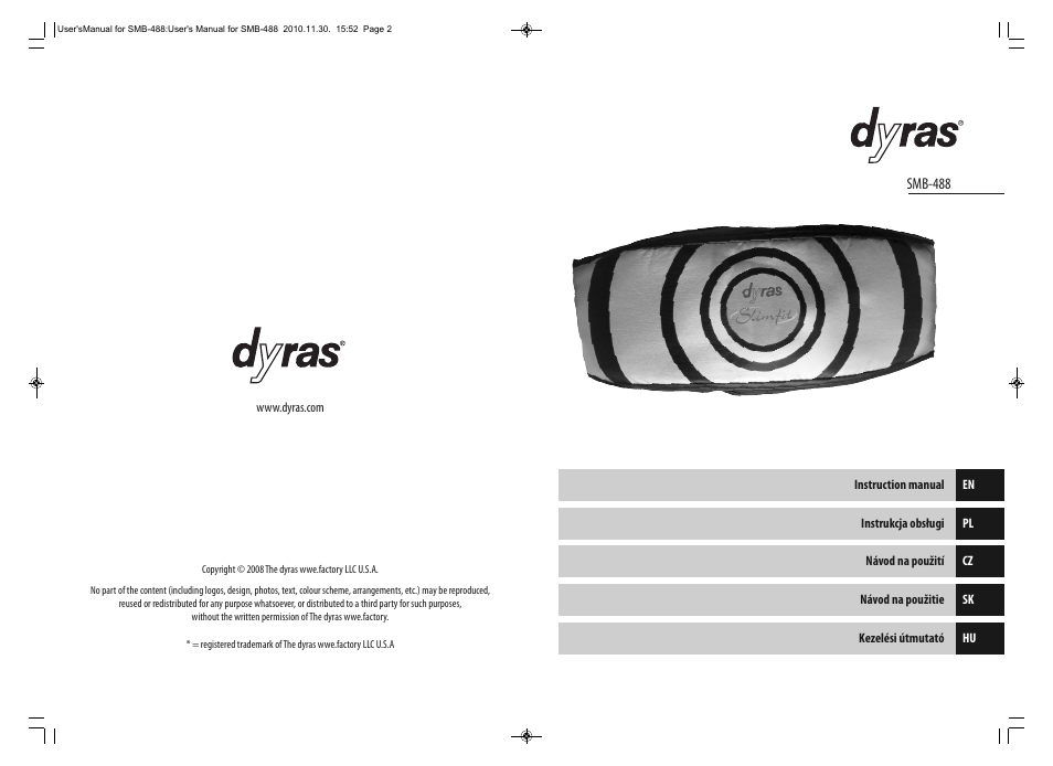 Dyras SMB-488 User Manual | Page 2 / 25