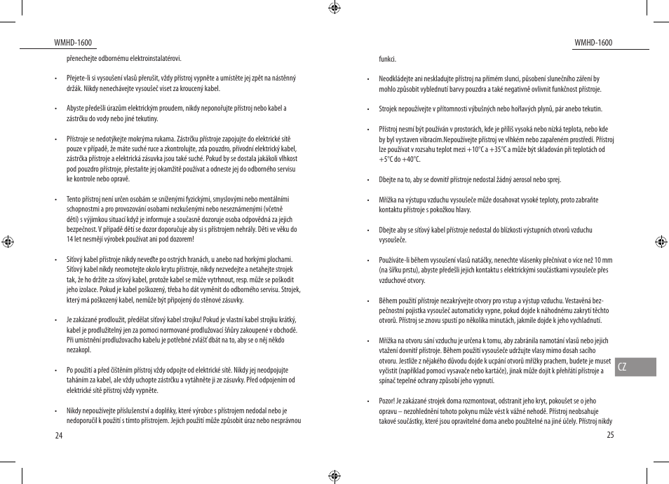 Dyras WMHD-1600 User Manual | Page 13 / 27