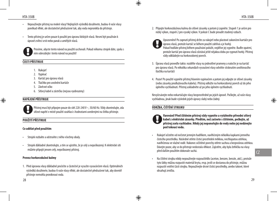 Dyras HTA-350B User Manual | Page 15 / 27