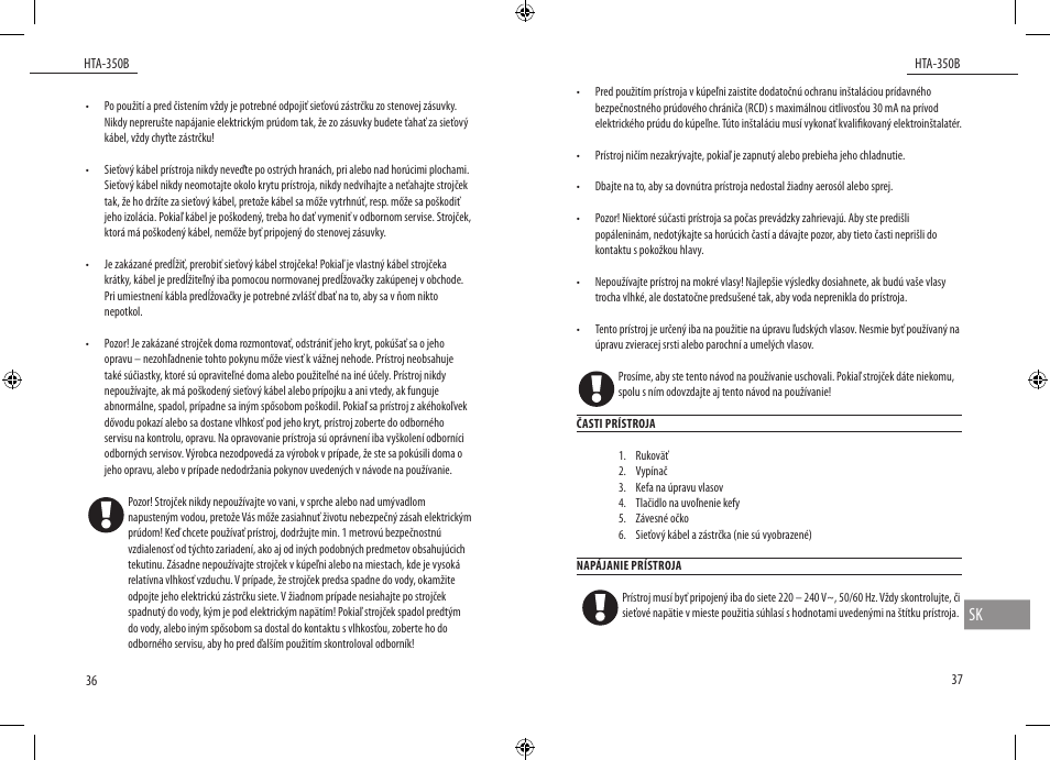 Dyras HTA-350B User Manual | Page 19 / 27