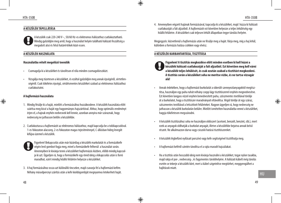 Dyras HTA-350B User Manual | Page 25 / 27