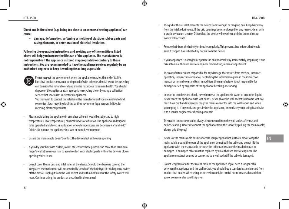 Dyras HTA-350B User Manual | Page 4 / 27