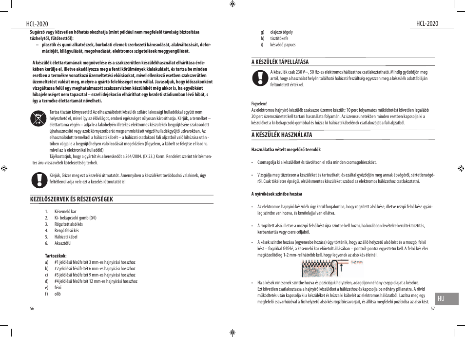 Dyras HCL-2020 User Manual | Page 29 / 33