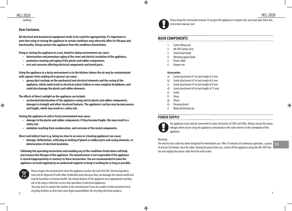 Main components | Dyras HCL-2020 User Manual | Page 4 / 33