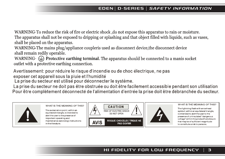 Eden XT User Manual | Page 3 / 24