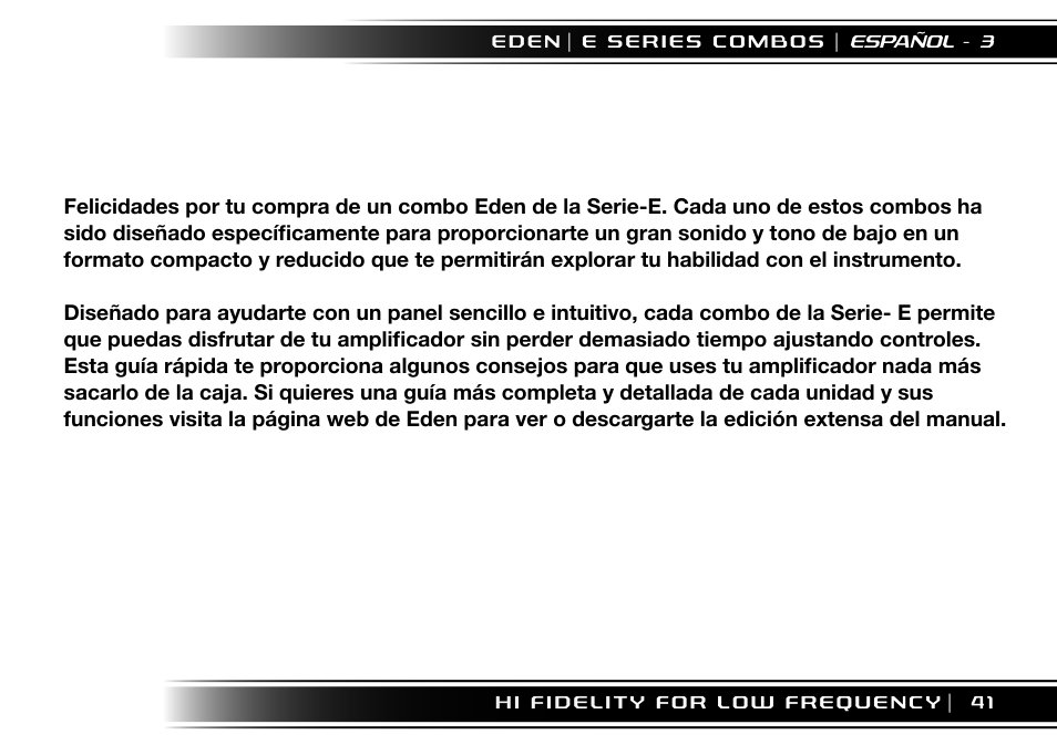 Eden EC210 User Manual | Page 41 / 72