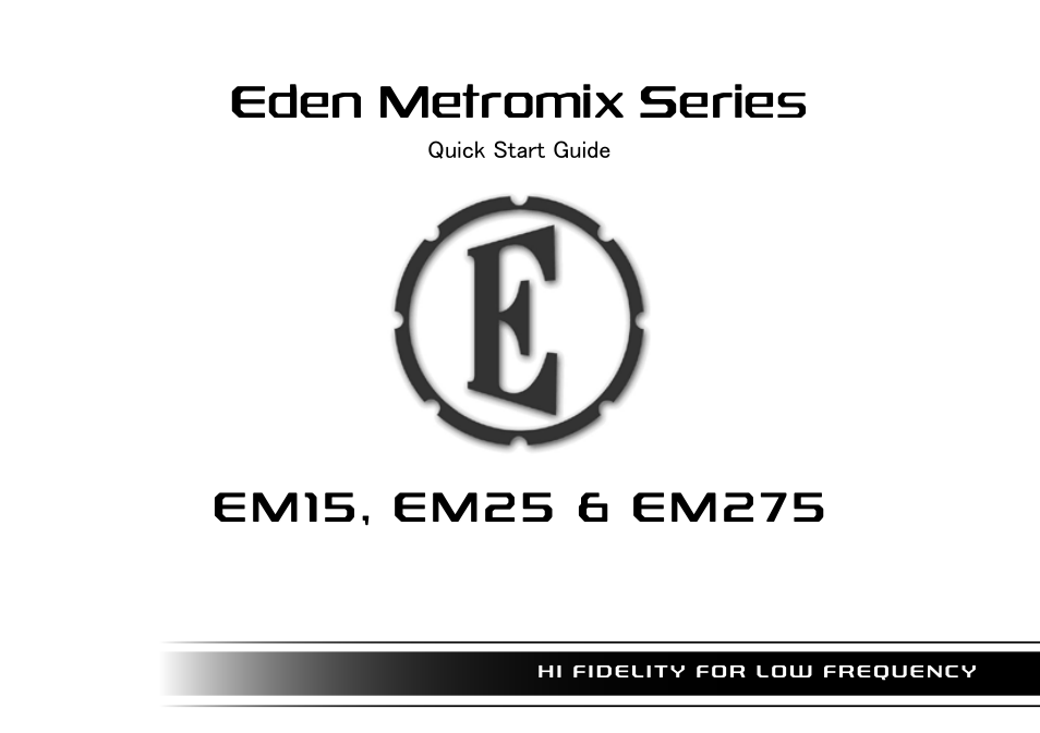 Eden EM275 User Manual | 44 pages