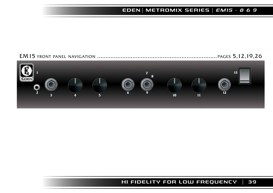 Em15 | Eden EM275 User Manual | Page 39 / 44