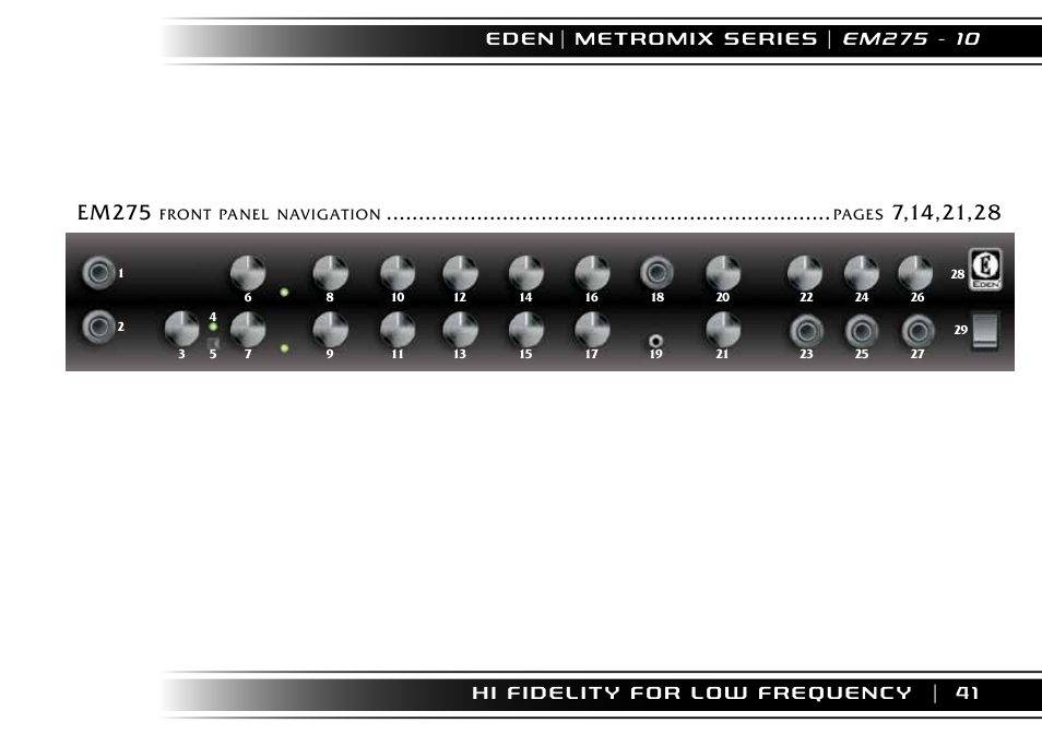 Em275 | Eden EM275 User Manual | Page 41 / 44