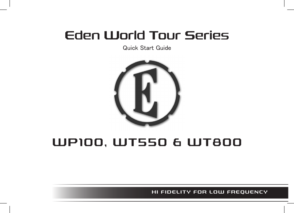 Eden WT800 User Manual | 68 pages