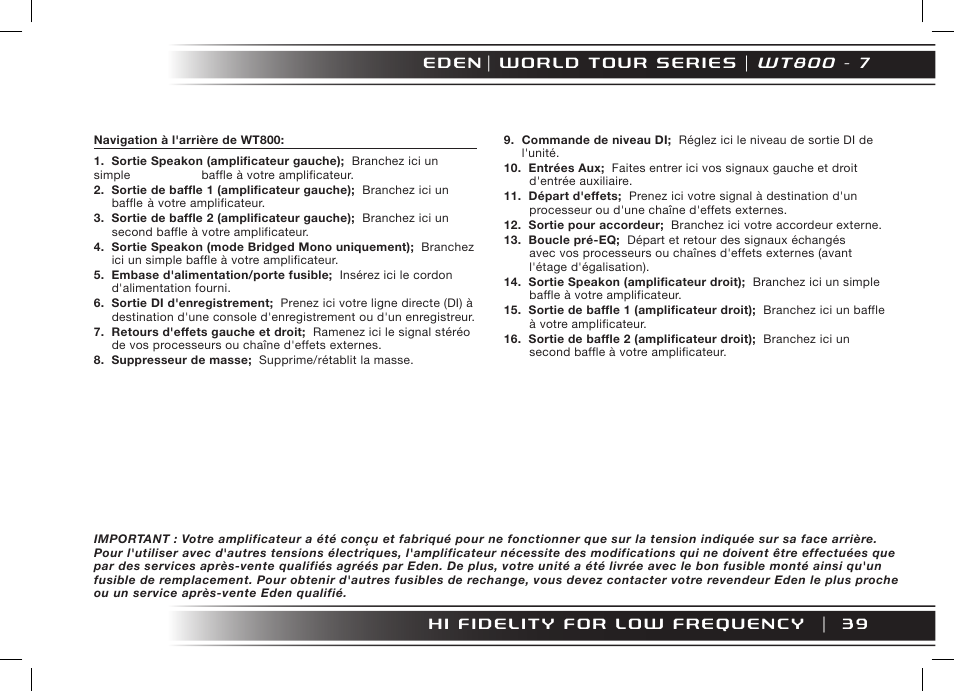 W t 8 0 0 - 7 | Eden WT800 User Manual | Page 39 / 68