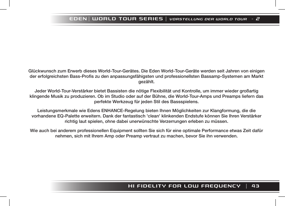 Eden WT800 User Manual | Page 43 / 68