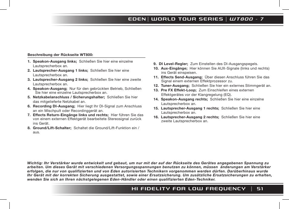 W t 8 0 0 - 7 | Eden WT800 User Manual | Page 51 / 68