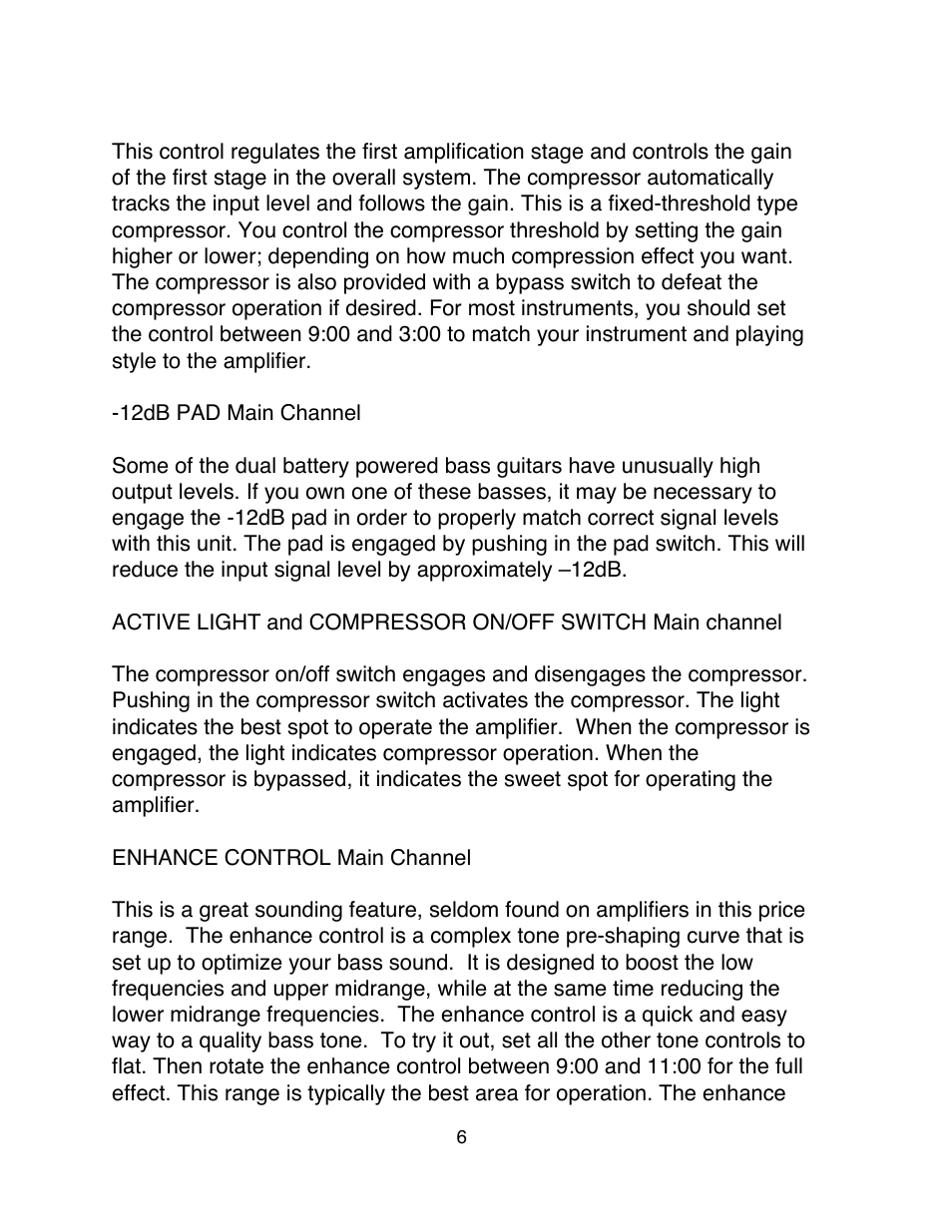 Eden Silver Series User Manual | Page 6 / 11