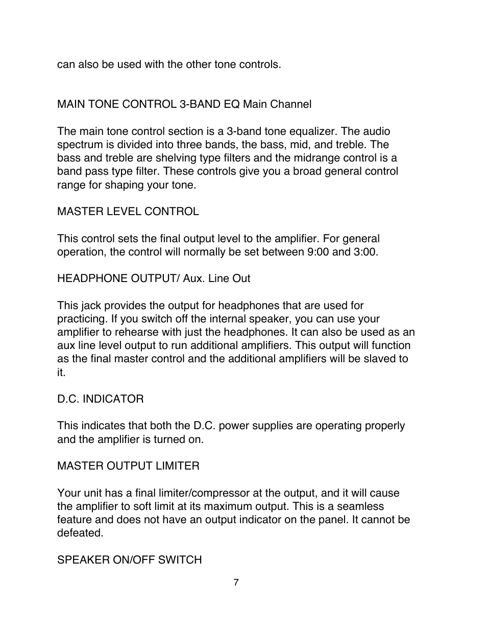 Eden Silver Series User Manual | Page 7 / 11