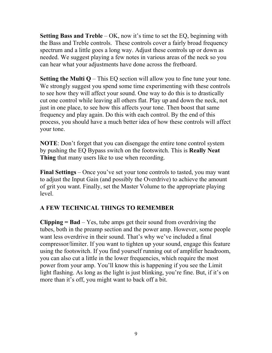 Eden VT300B User Manual | Page 9 / 13