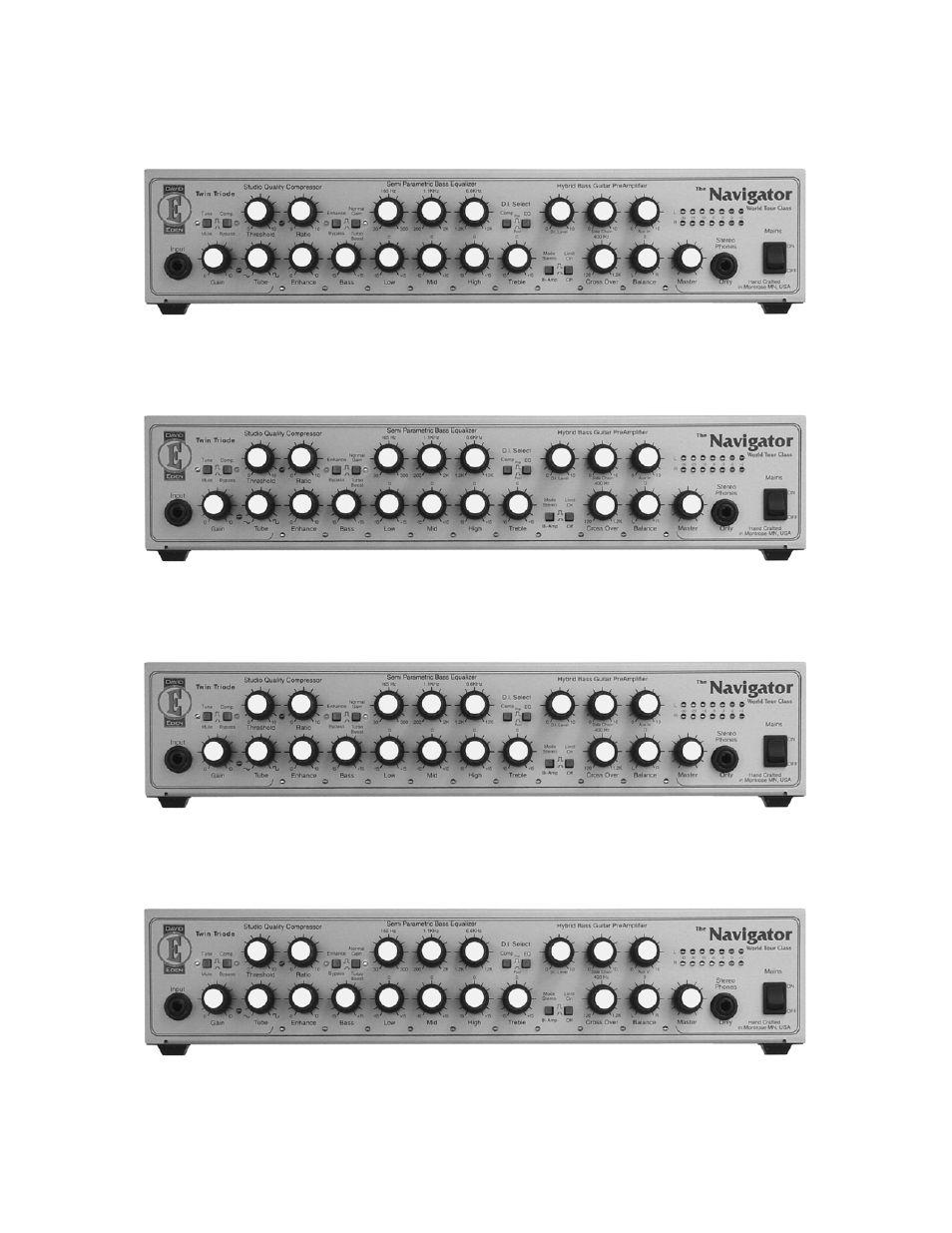 My favorite settings | Eden WP 100 Navigator (2006) User Manual | Page 19 / 20