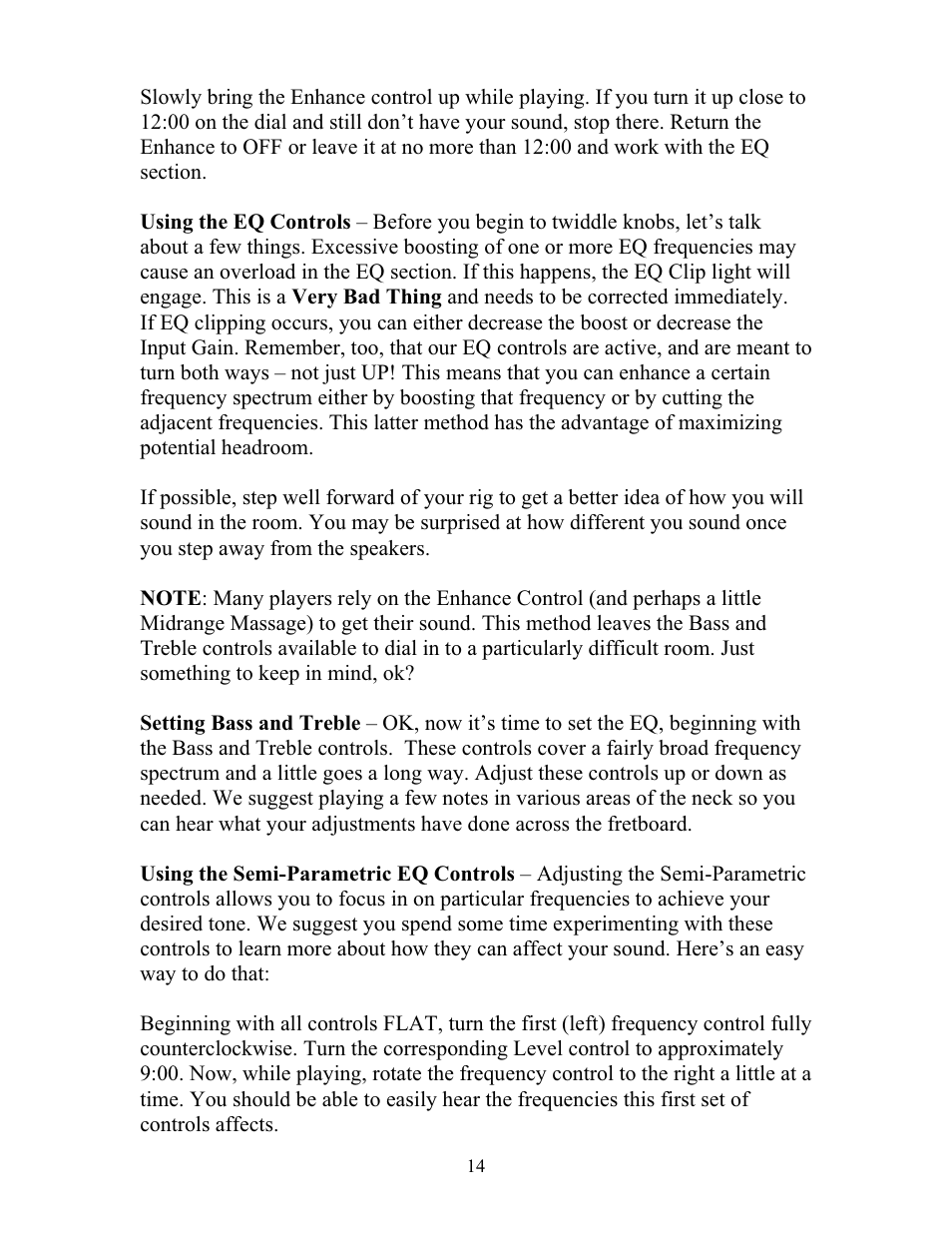 Eden WP100 Navigator (2011) User Manual | Page 14 / 20