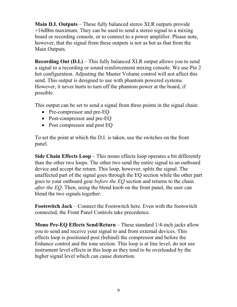 Eden WP100 Navigator (2011) User Manual | Page 9 / 20