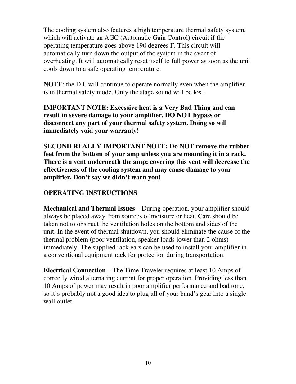 Eden WT405 User Manual | Page 10 / 20