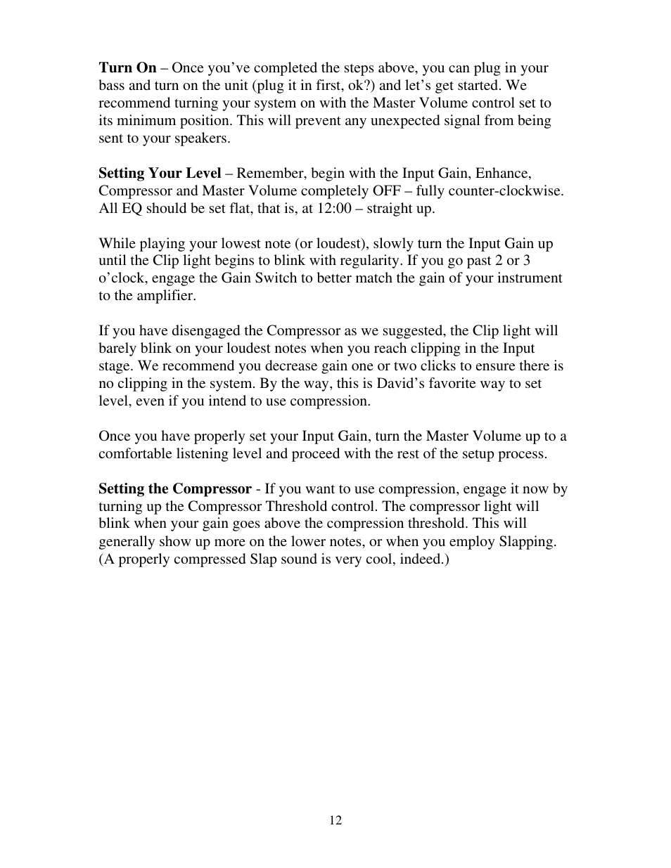 Eden WT405 User Manual | Page 12 / 20