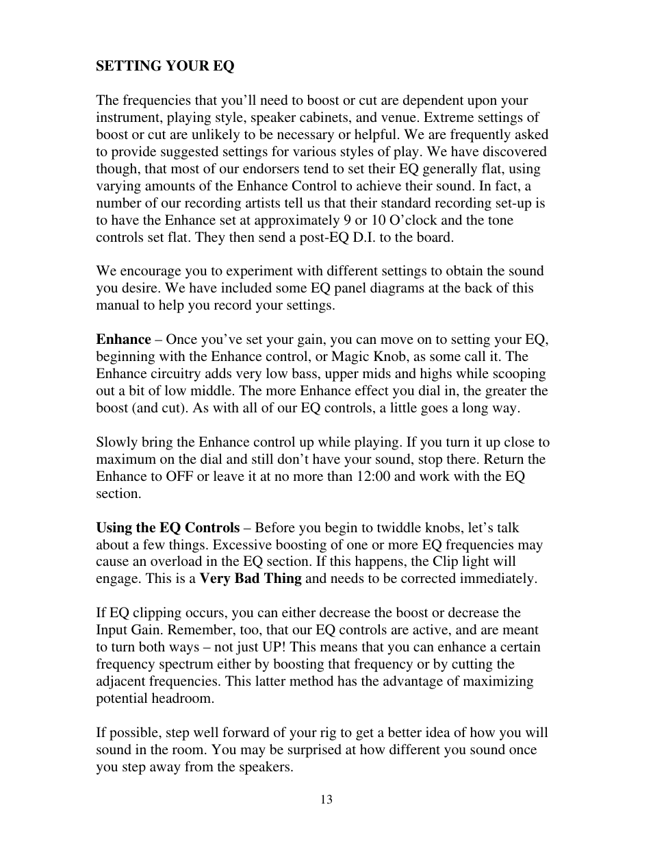 Eden WT405 User Manual | Page 13 / 20