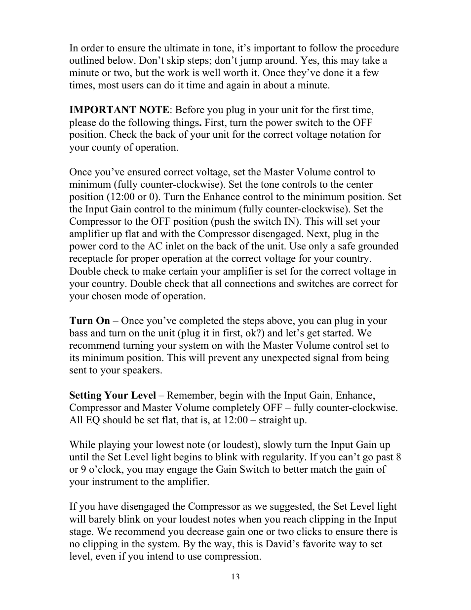 Eden WT800B User Manual | Page 13 / 21