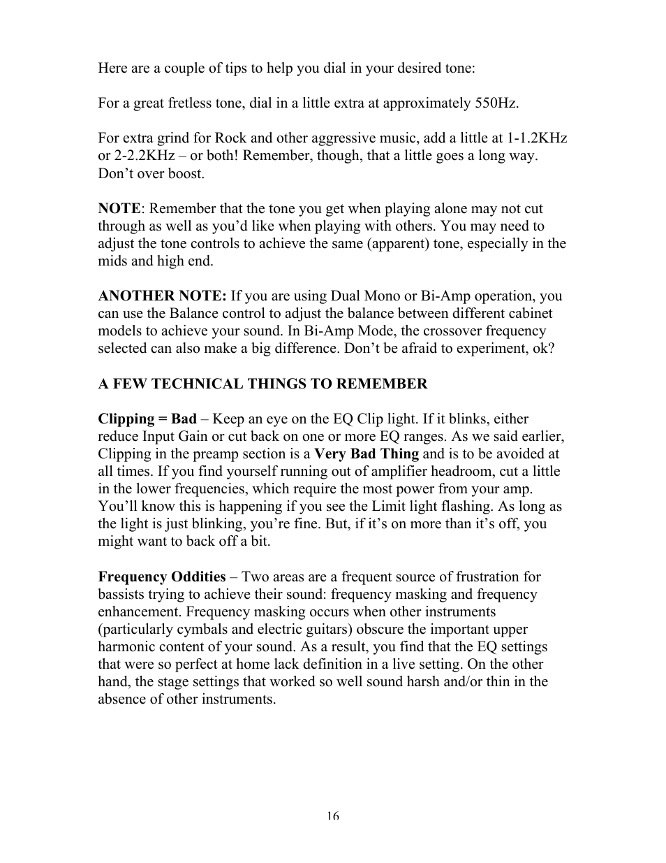 Eden WT800B User Manual | Page 16 / 21