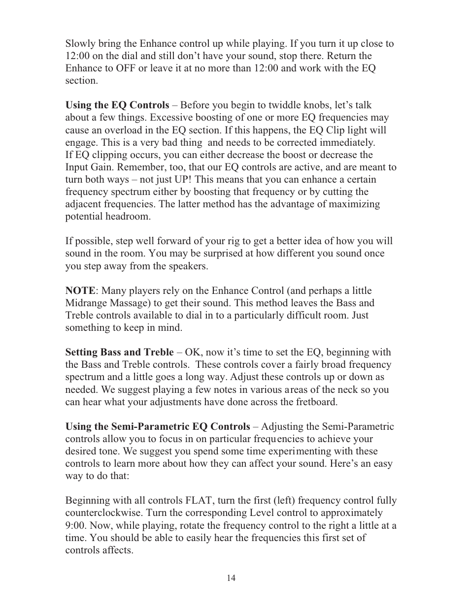 Eden WTX1000N Navigator User Manual | Page 14 / 20