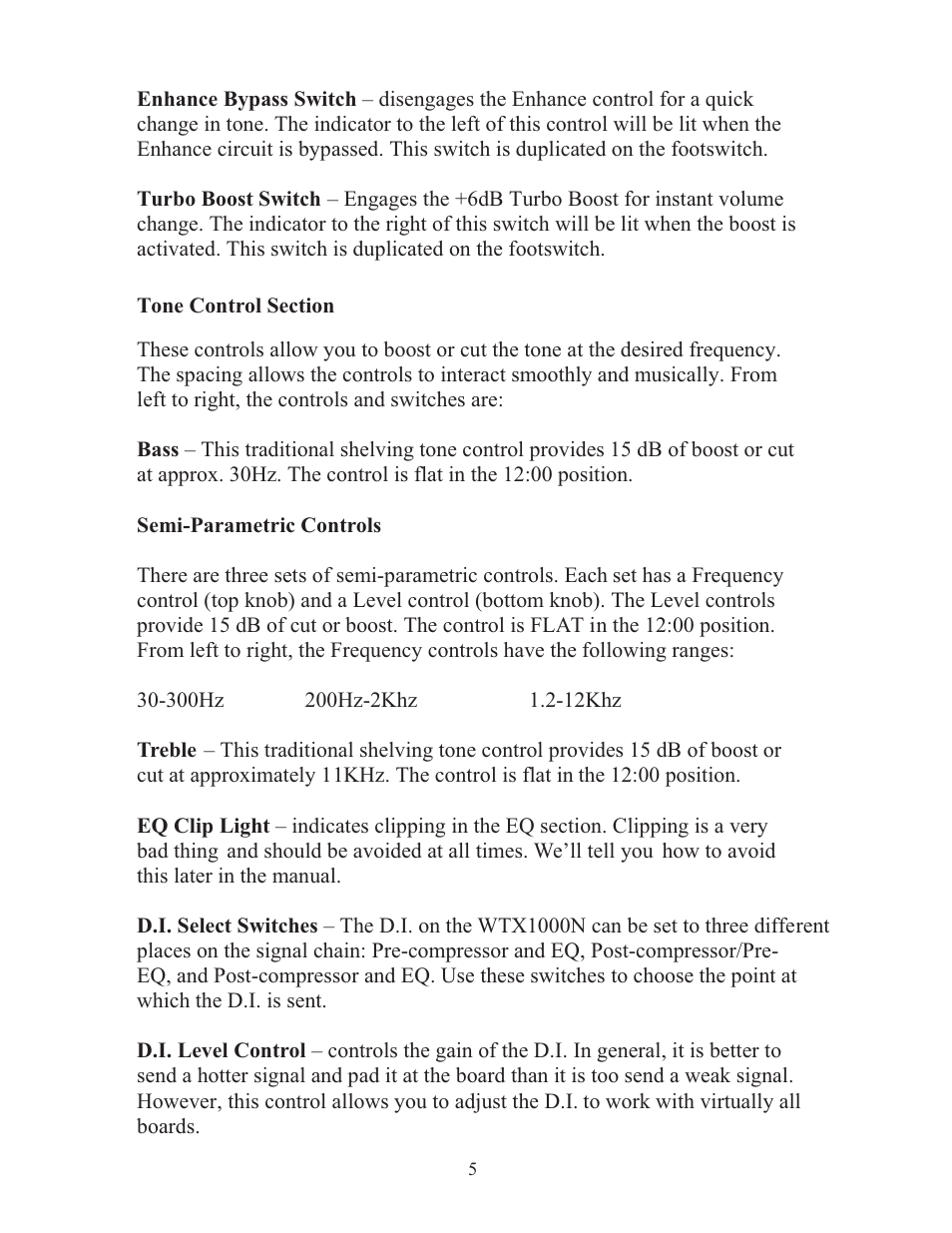 Eden WTX1000N Navigator User Manual | Page 5 / 20