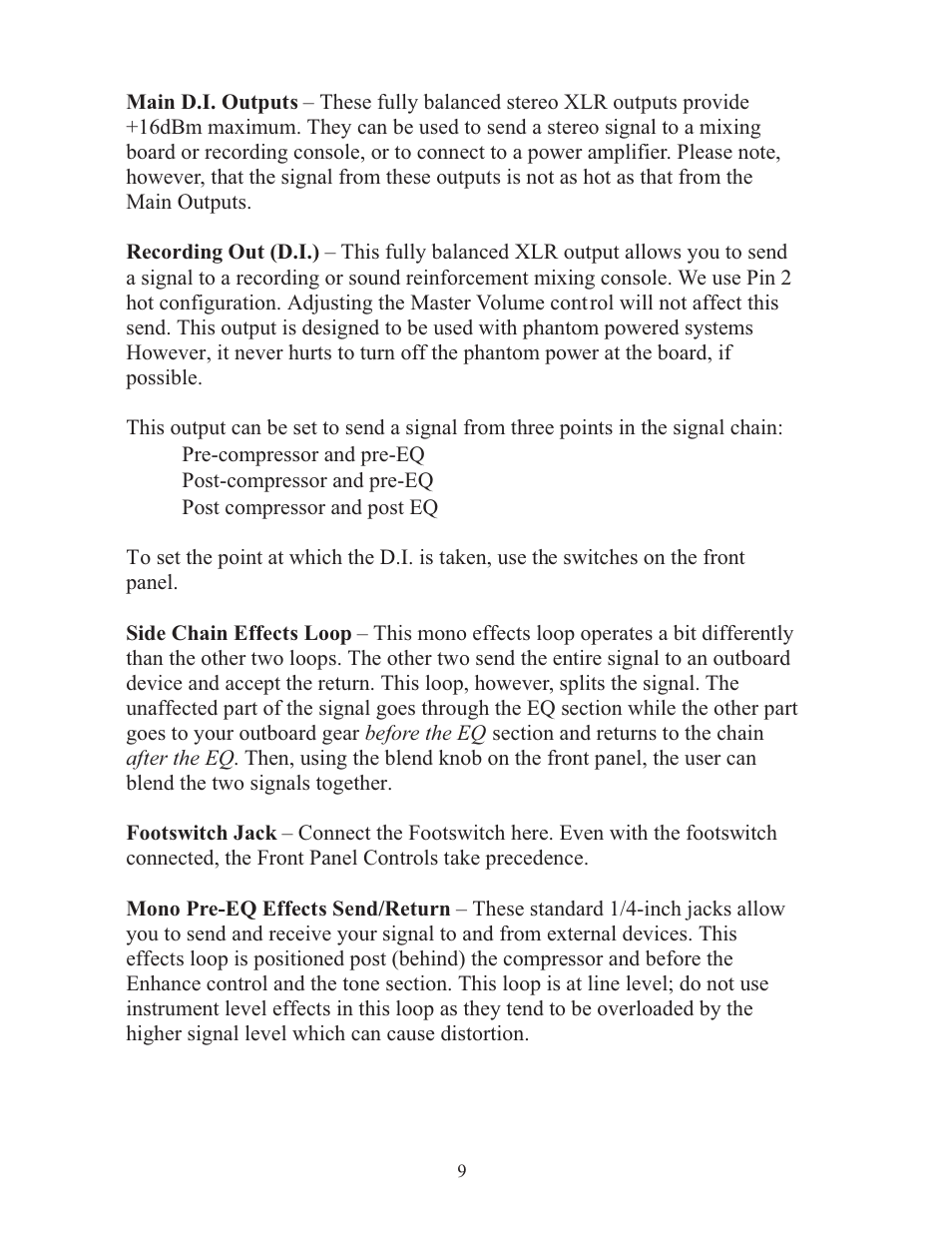 Eden WTX1000N Navigator User Manual | Page 9 / 20