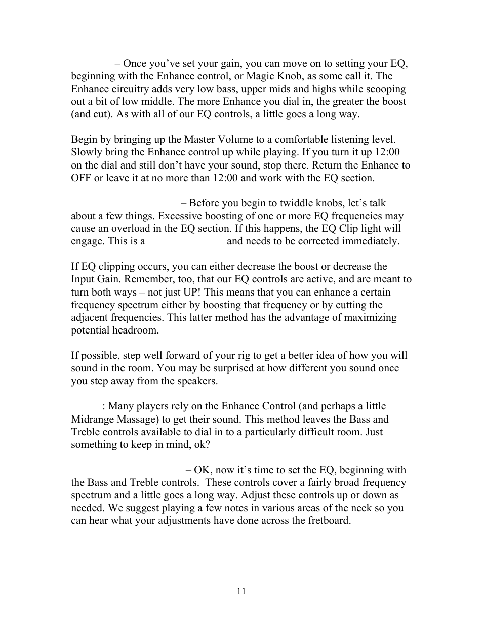 Eden WTX260 User Manual | Page 11 / 16
