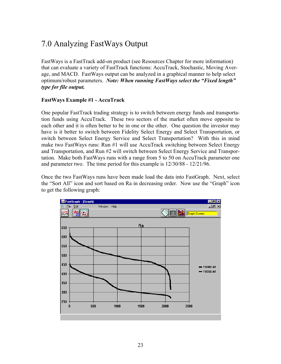 0 analyzing fastways output | EdgeWare FastGraph Version 3 User Manual | Page 23 / 57