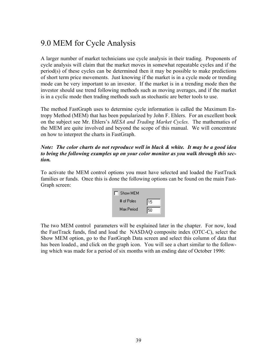 0 mem for cycle analysis | EdgeWare FastGraph Version 3 User Manual | Page 39 / 57