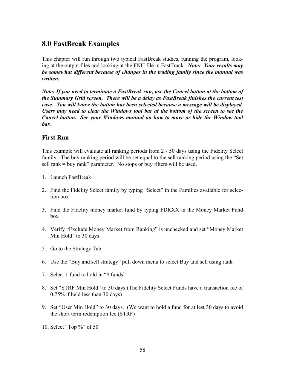 0 fastbreak examples | EdgeWare FastBreak Standard Version 5 User Manual | Page 58 / 90