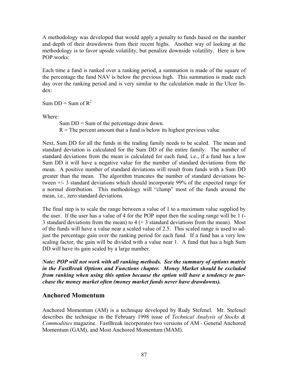 Anchored momentum | EdgeWare FastBreak Standard Version 5 User Manual | Page 87 / 90