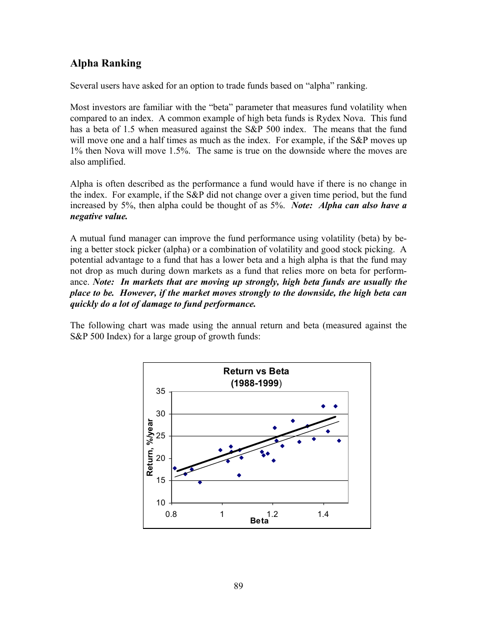 Alpha ranking | EdgeWare FastBreak Standard Version 5 User Manual | Page 89 / 90